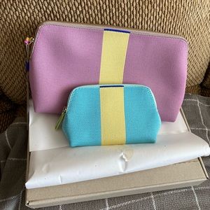 Rothy’s NWB Tulip Pink/Teal Sky Vanity Set